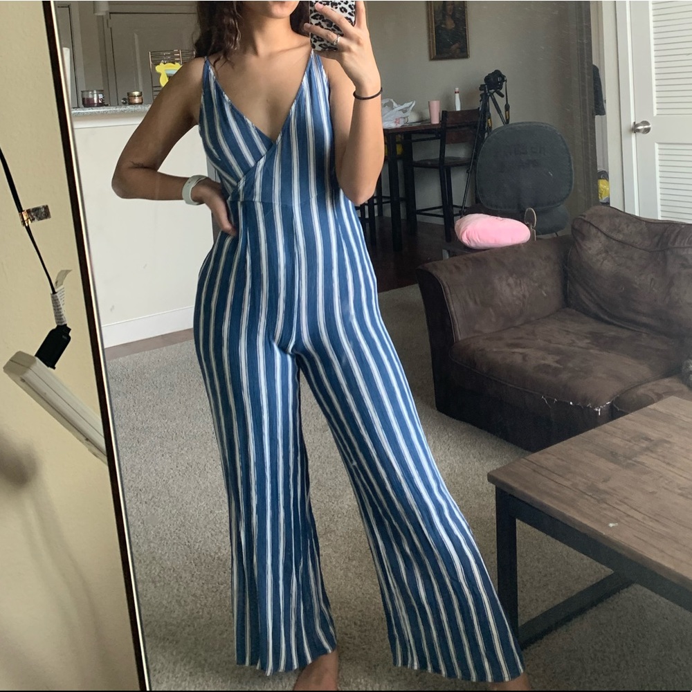 Striped jumpsuit